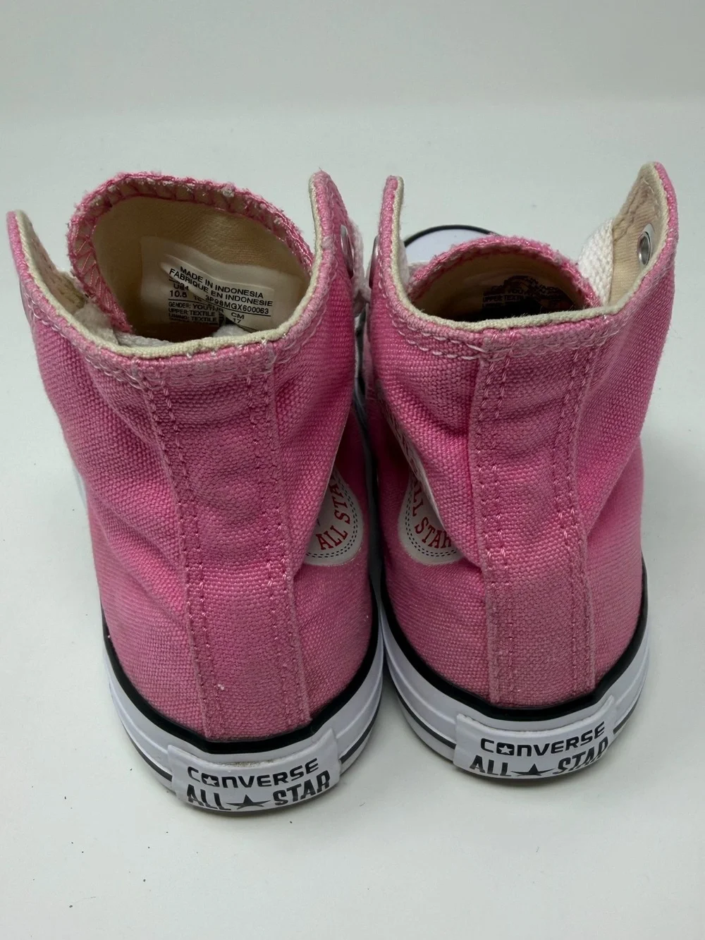 Kids Converse Pink Canvas High-Top Sneakers Sz. 10.5